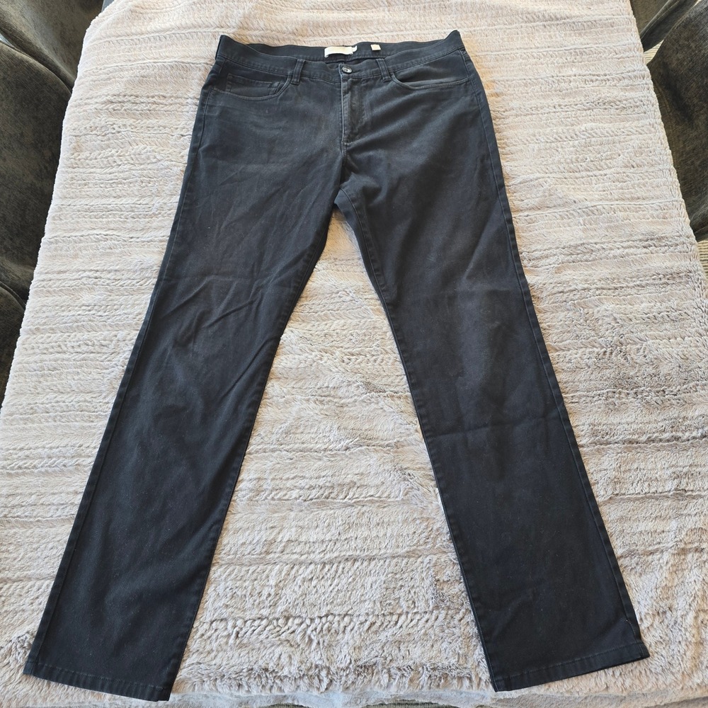 Vince Mens Black 5-Pocket Straight Leg Pants Italian Fabric Size 34 RN106730